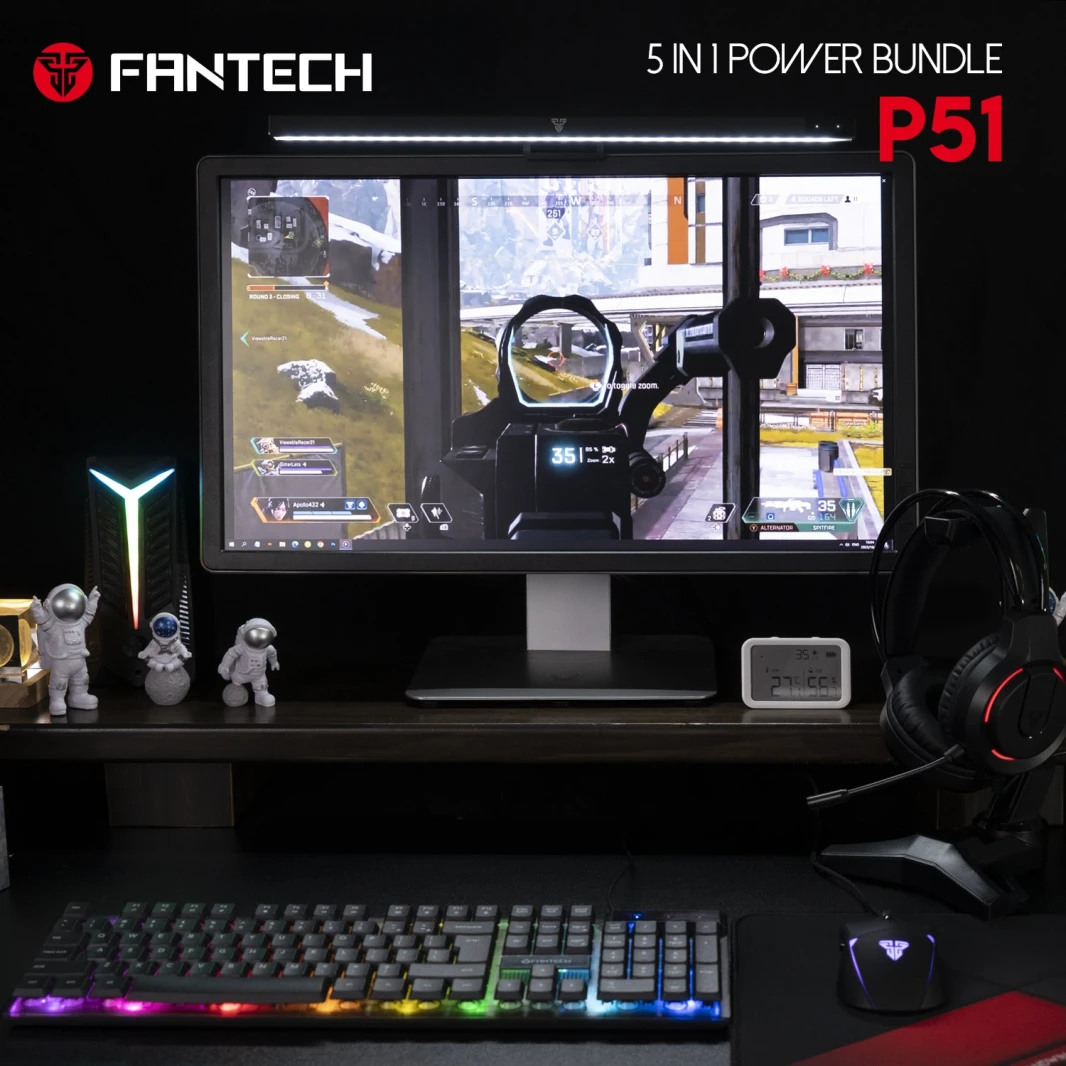 مجموعة لوحة المفاتيح والماوس P51 Power Bundle للألعاب من FANTECH