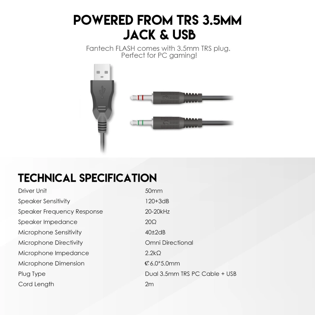 مجموعة لوحة المفاتيح والماوس P51 Power Bundle للألعاب من FANTECH