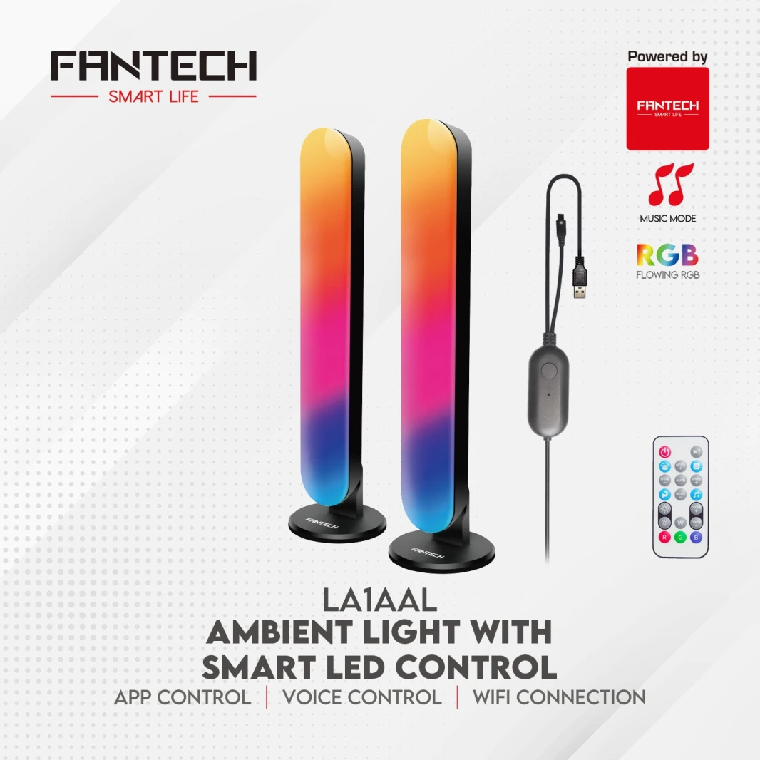 مجموعة ألعاب Fantech 8 في 1 باللون الأسود