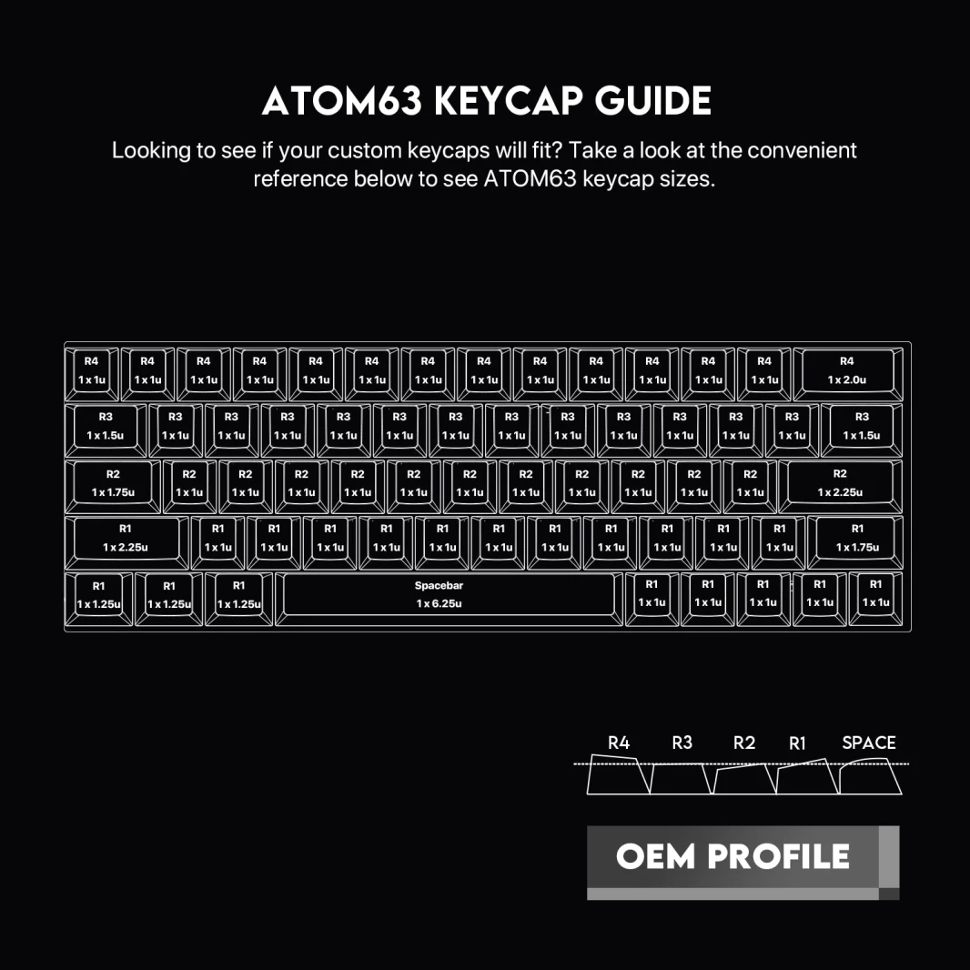 لوحة مفاتيح الألعاب الميكانيكية Fantech Atom63 MK859 باللغة العربية/الإنجليزية