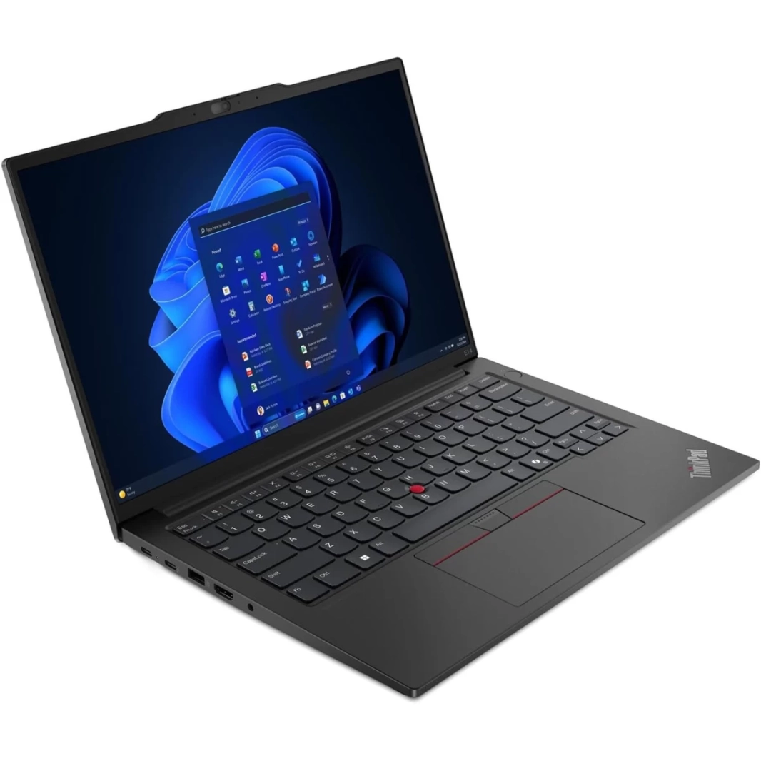 جهاز Lenovo NEW ThinkPad Edge E14 Gen 6 (2024) مع معالج Intel® Ultra 5 12-Cores Intel® AI Boost Optimized Performance مع استهلاك منخفض للطاقة وذاكرة DDR5 ولوحة مفاتيح بإضاءة خلفية