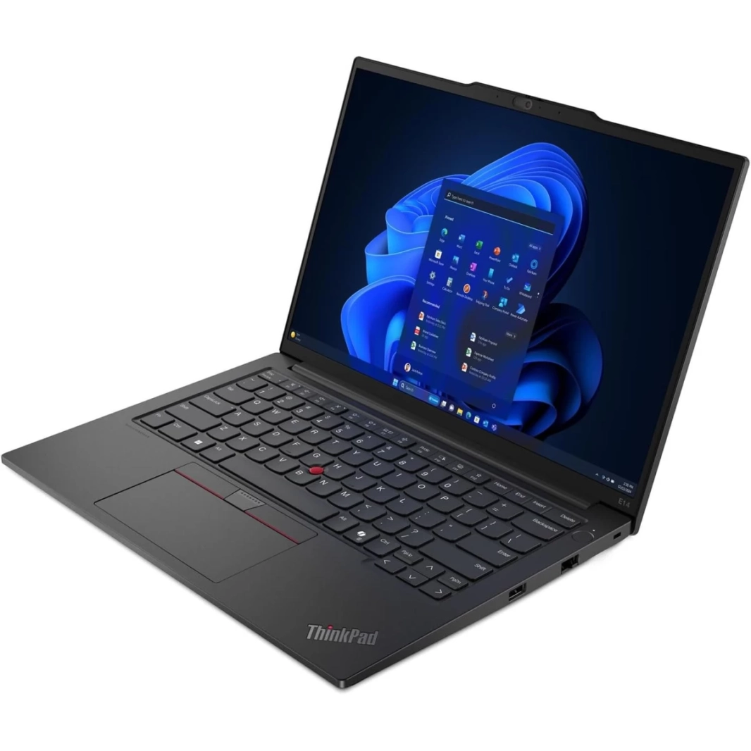 جهاز Lenovo NEW ThinkPad Edge E14 Gen 6 (2024) مع معالج Intel® Ultra 5 12-Cores Intel® AI Boost Optimized Performance مع استهلاك منخفض للطاقة وذاكرة DDR5 ولوحة مفاتيح بإضاءة خلفية