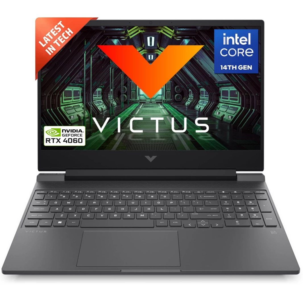 كمبيوتر محمول Victus من HP (2024) 16-r1025ne جديد من الجيل الرابع من Intel Core i7 14650HX 16-Cores مع شاشة Nvidia RTX 4060 8GB و144Hz - فضي ميكا