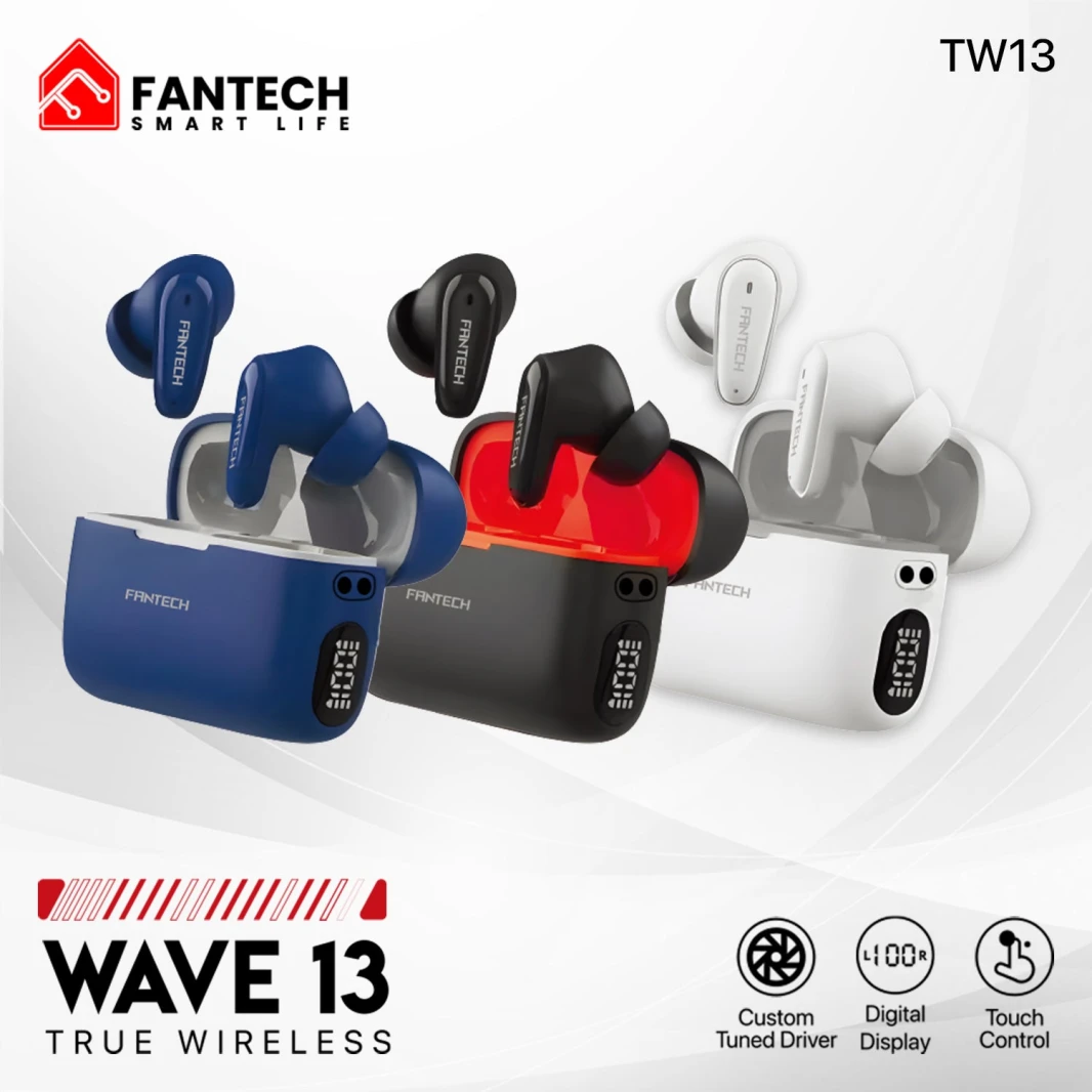 سماعات أذن Fantech Life Wave 13 True Wireless TWS بتقنية البلوتوث 5.3