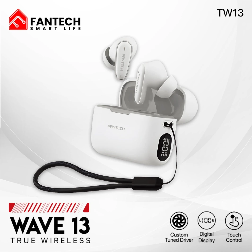 سماعات أذن Fantech Life Wave 13 True Wireless TWS بتقنية البلوتوث 5.3