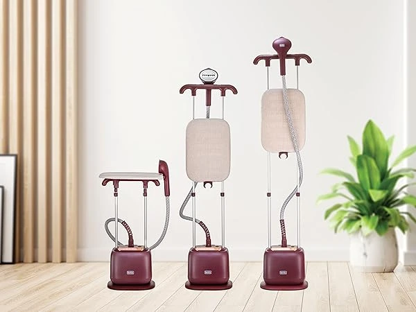 Black+Decker Vertical Digital Garment Steamer ، القطب التوأم ، 2400 واط ، 6 مستويات - GSTD2450 -B5