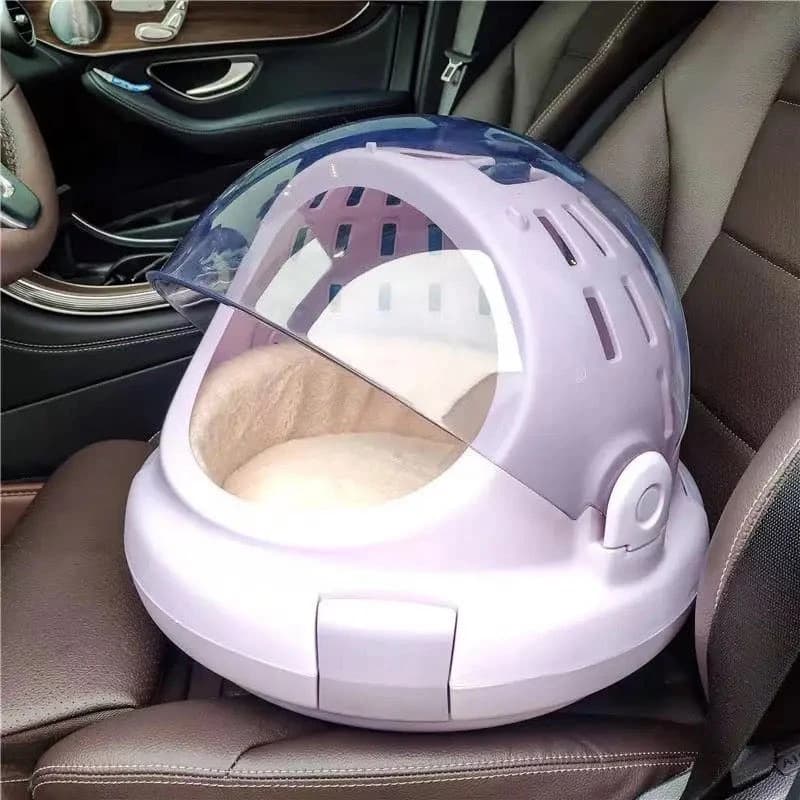 Space-Themed Pet Transport Box for Cats and Small Animals with Innovative Design for Versatile Needs