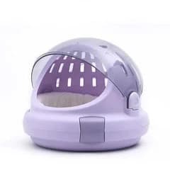 Space-Themed Pet Transport Box for Cats and Small Animals with Innovative Design for Versatile Needs