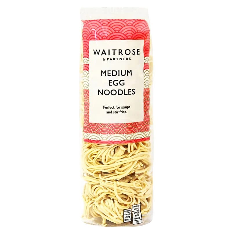 Waitrose Medium Egg Noodles 250g