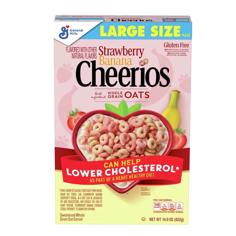 General Mills Strawberry Banana Cheerios Cereal 422g