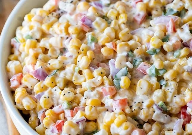 How to make corn salad with mayonnaise