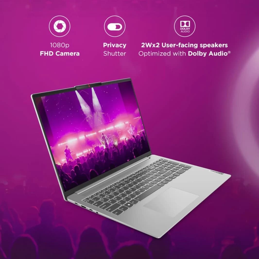 لاب توب لينوفو آيديا باد سليم 3 (2024) بمعالج إنتل كور i3 من الجيل 13، 6 أنوية، ذاكرة DDR5 وشاشة Full HD - رمادي قطبي