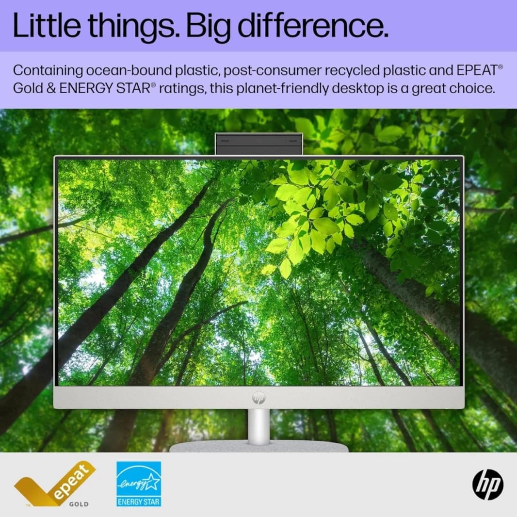 HP ProOne 240 G10 PC (2024) NEW 13th Gen Intel Core i7 10-Cores with 24" IPS Full HD Non-Touch Display - Black