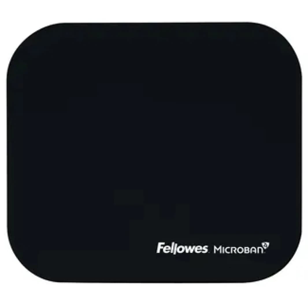Fellowes Microban Mouse Mat with Antibacterial Protection Layer - Black