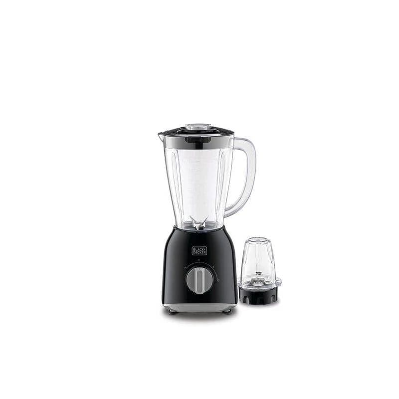 Black + Decker Blender with Grinder & Extra Jar, 400Watts, Black