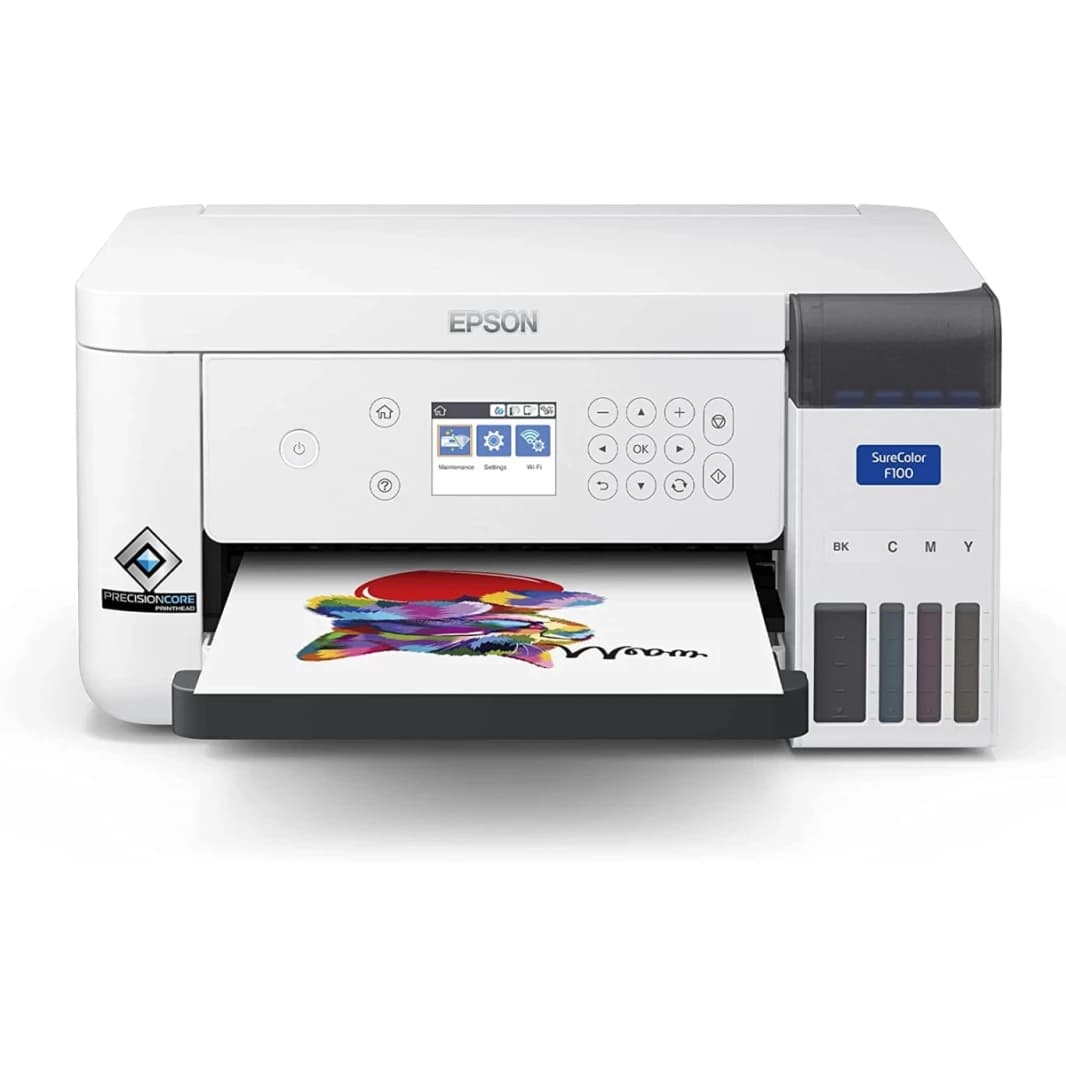 Epson SureColor SC-F100 A4 Textile Dye Sublimation Printer for Small Businesses/Start-ups
