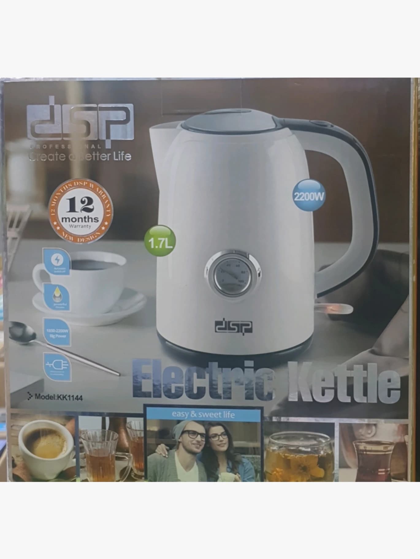 DSP Professional Electric Kettle with Modern Design and Large Capacity for All
