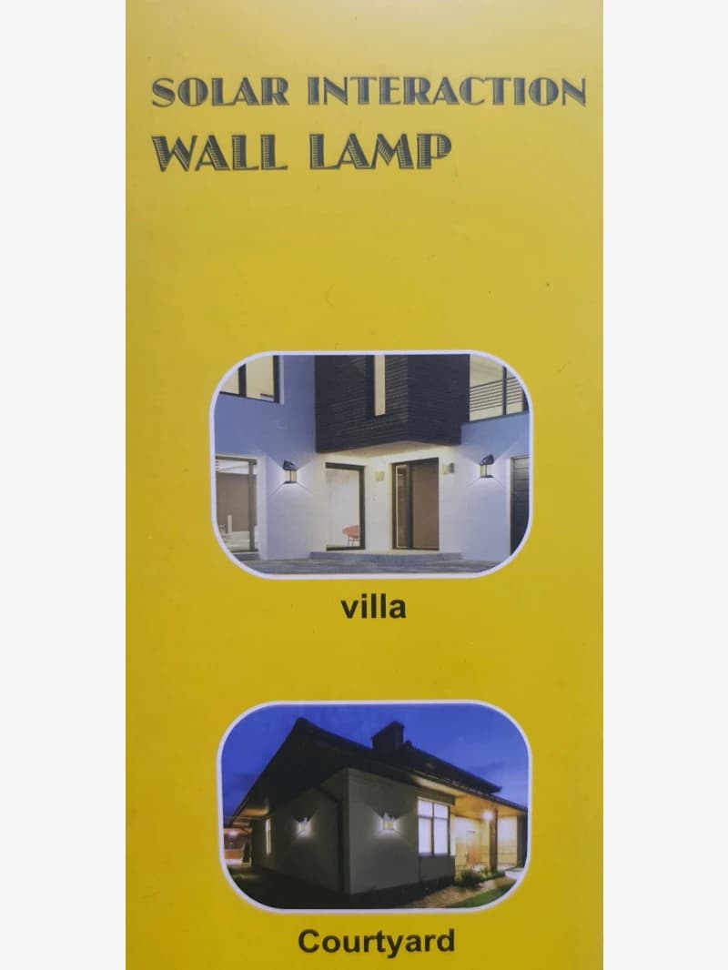CBK Solar Interaction Wall Lamp Innovative Design for Outdoor Spaces Perfect for Safety and Illumination