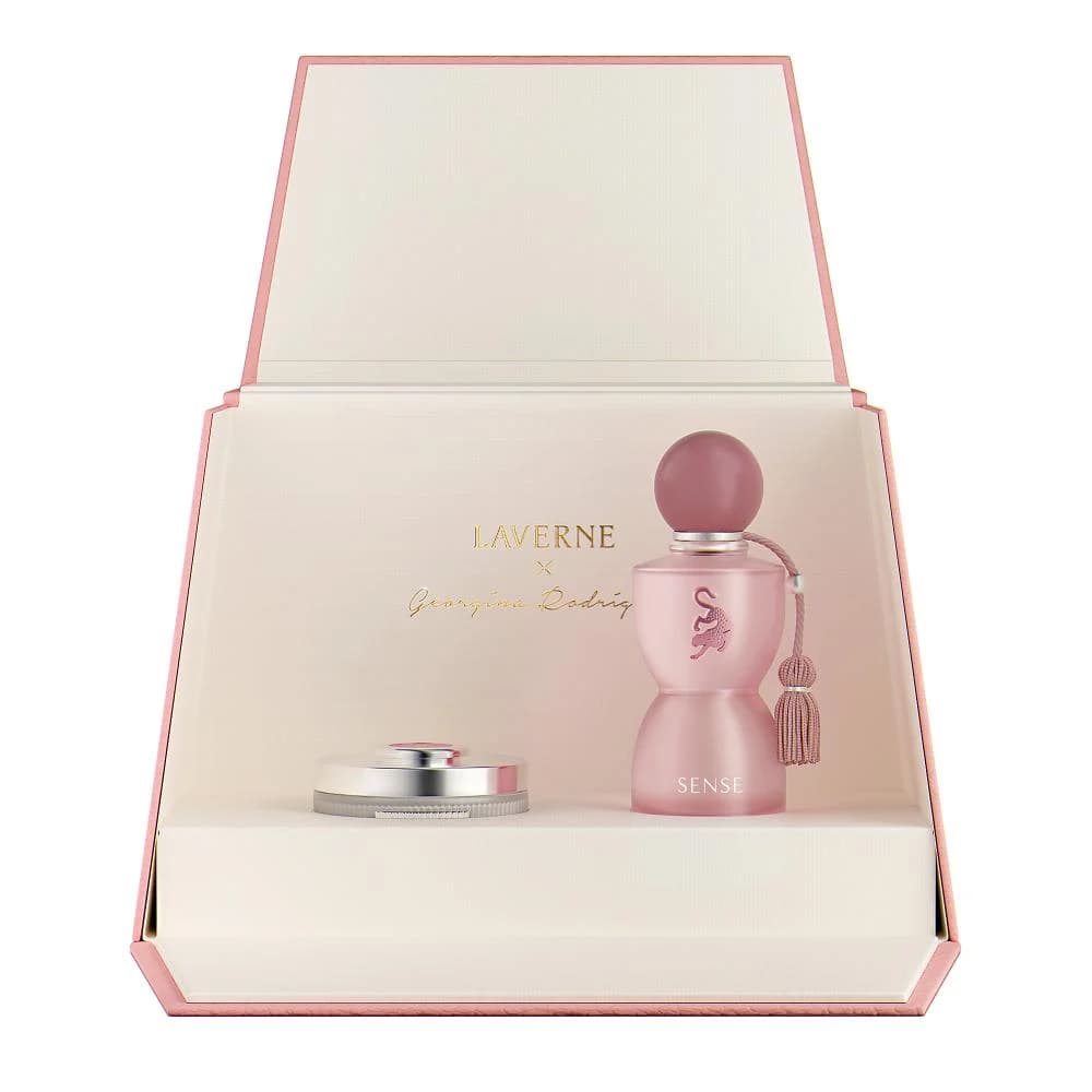 Lavern Georgina Sense Luxury Perfume for Women Gift Set with Powder Box and Elegant Perfume Pouch – 75ml