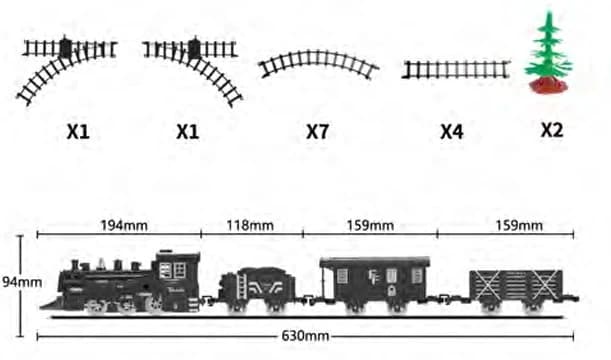 Steam Train Transport Set
