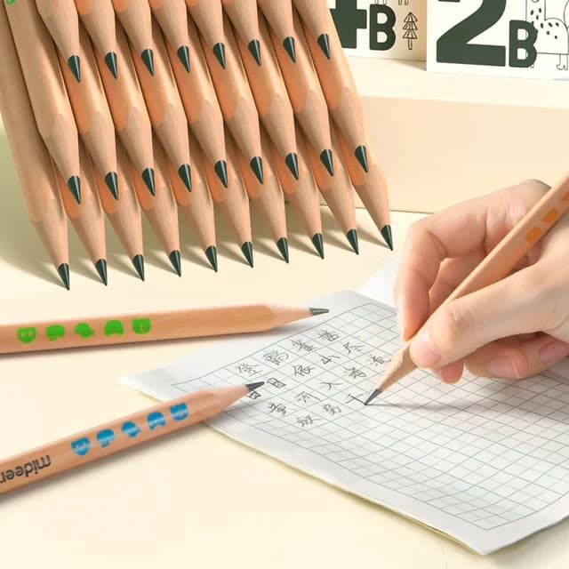 ميدير - أقلام رصاص مثلثة سميكة 2B - لعمر 4 سنوات فأكثر