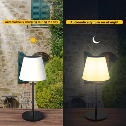 Solar Table Lamp Outdoor Table Lamp Cordless