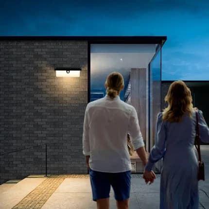 Solar Sensor Wall Light, Waterproof Modern Villa Garden