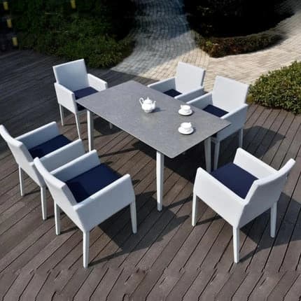 LUXURY GARDEN DINING SET - 7 PIECES