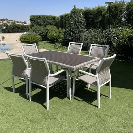 LUXURY GARDEN DINING SET - 7 PIECES