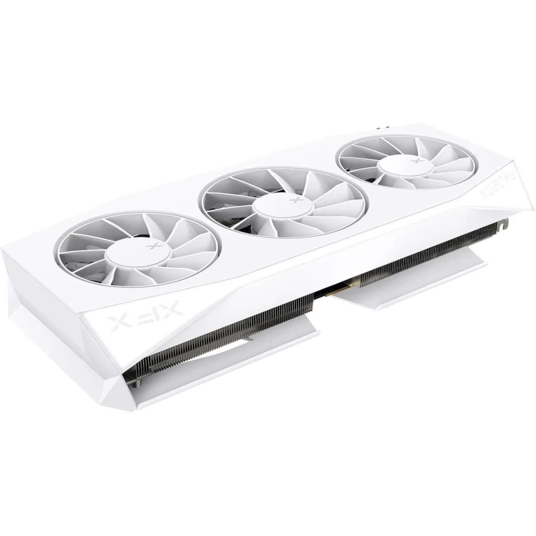 XFX Mercury AMD Radeon RX 9060 XT OC Triple Fan Gaming Edition 16GB GDDR6 128-Bit Memory, 3320 MHz Boost Clock, 2048 Stream Processors, 20 Gbps Memory Clock, PCI-E 5.0 , White,