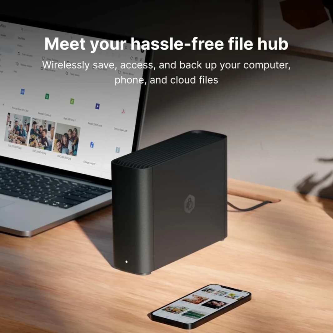 Synology BeeStation 4TB Personal Cloud NAS Storage Server, AI-Powered, Store, Sync, Access And Share Files From Anywhere, Easy Setup, Network Data Backup Device, USB-C