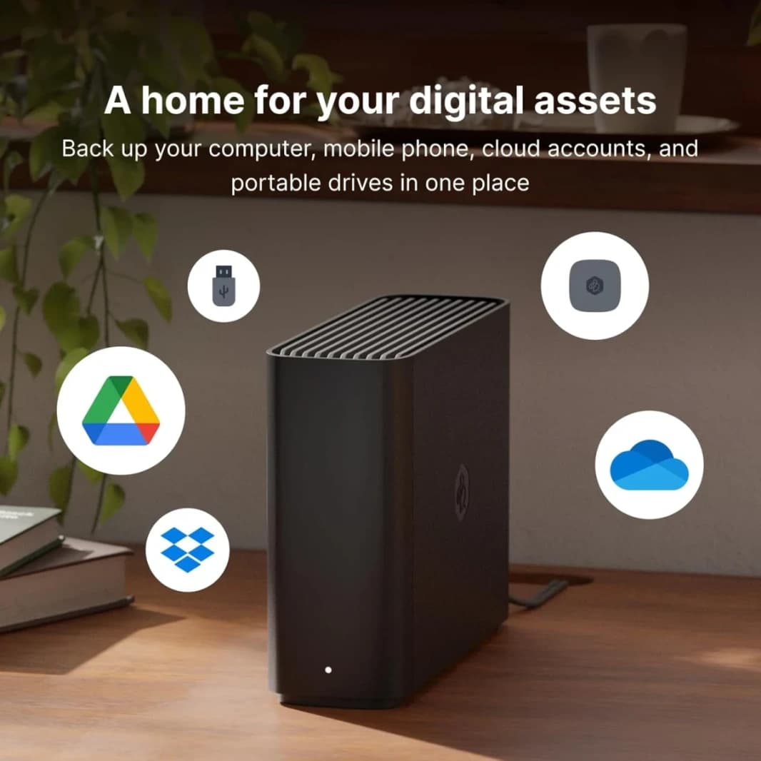 Synology BeeStation 4TB Personal Cloud NAS Storage Server, AI-Powered, Store, Sync, Access And Share Files From Anywhere, Easy Setup, Network Data Backup Device, USB-C