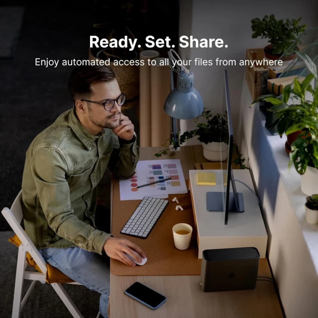 Synology BeeStation 4TB Personal Cloud NAS Storage Server, AI-Powered, Store, Sync, Access And Share Files From Anywhere, Easy Setup, Network Data Backup Device, USB-C