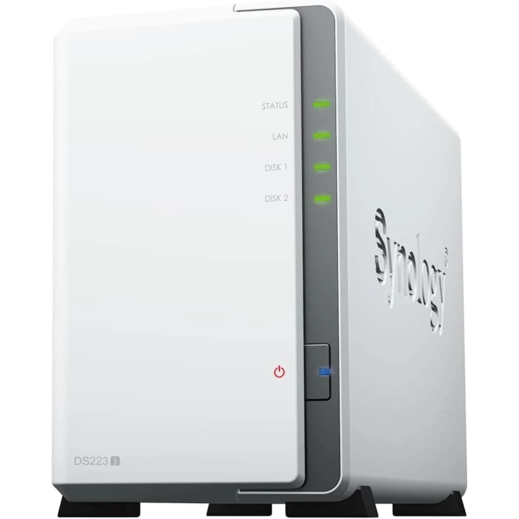 Synology DiskStation DS223j 2-Bay Diskless NAS w/ Realtek RTD1619B 4-Core CPU & 1GB DDR4 RAM