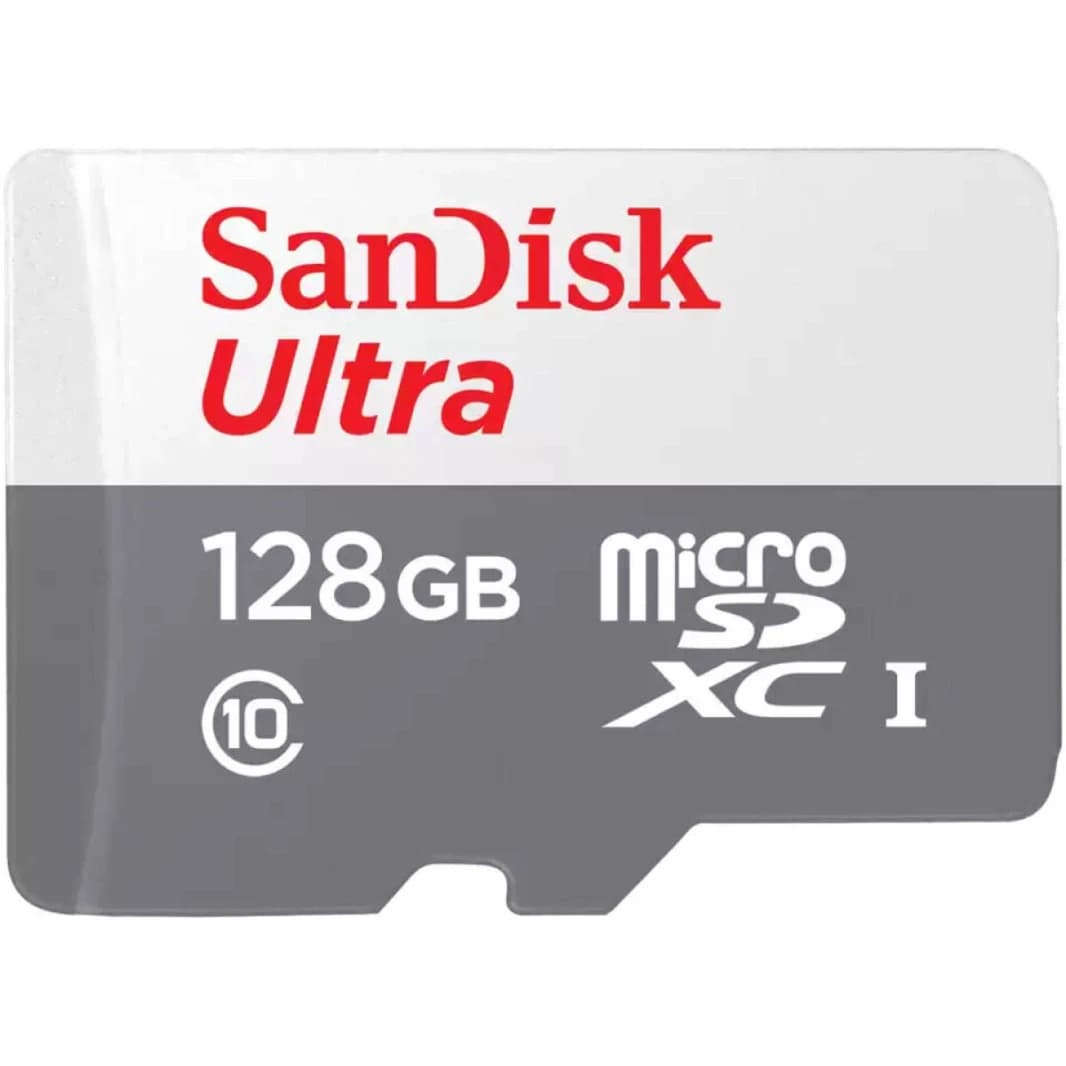 SanDisk 128GB Ultra microSDXC UHS-I Memory Card Up to 100 MB/s C10, Full HD, Micro SD Card