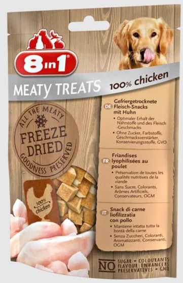 8in1 Meaty Treats Chicken 50g 32 XG