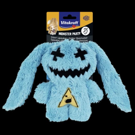 Vitakraft Monster Blue Warrior Silent Squeaker