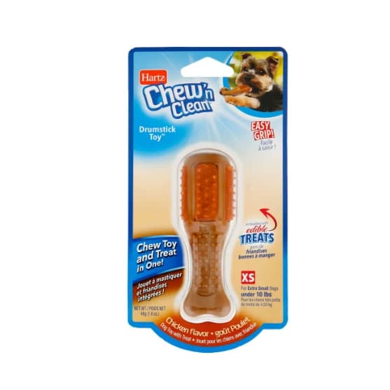 Hartz® Chew 'n Clean® Drumstick Dog Toy Small