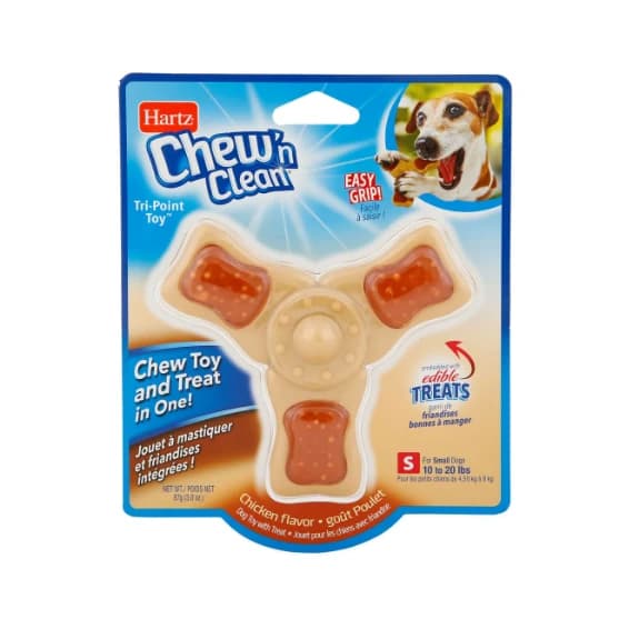 Hartz® Chew 'n Clean® Tri-Point Dog Toy Small