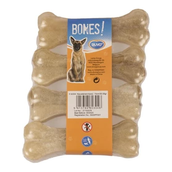 Duvo Bone Rawhide 4 pcs - 10 cm