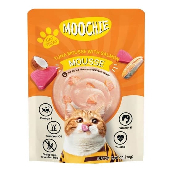 Moochie mousse Tuba with Salmon 70g(12/pack)