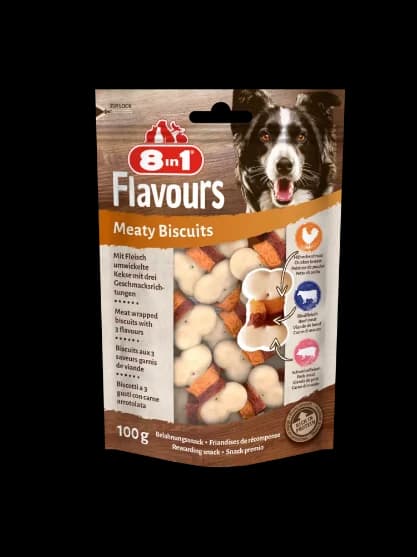 8in1 Meaty Biscuits 100g