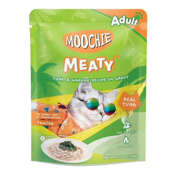 Moochie MEATY Tuna & Wakame Recipe in Jelly 70g(12/pack)
