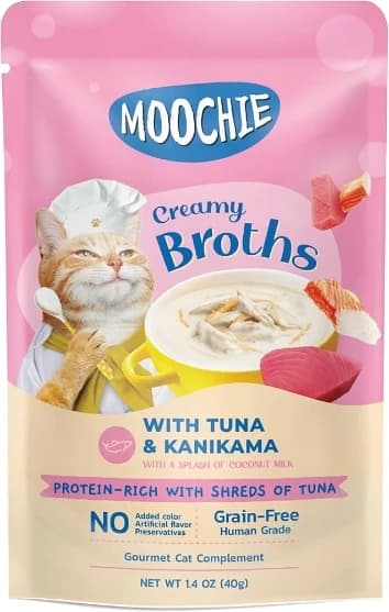 Moochie creamy broth with Tuna & Kanikama 40g(16/pack)