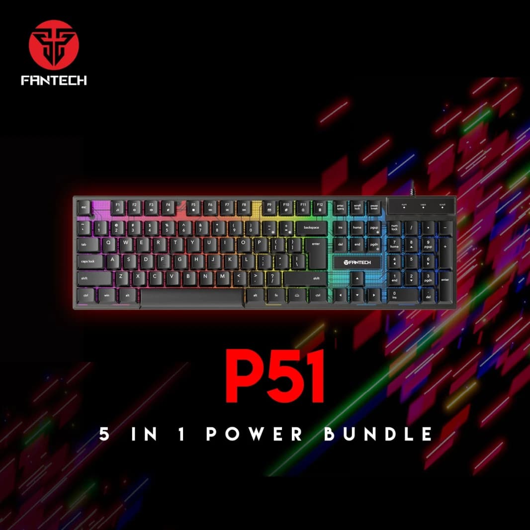 FANTECH P51 Power Bundle Gaming Keyboard and Mouse