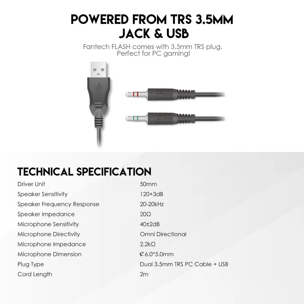 FANTECH P51 Power Bundle Gaming Keyboard and Mouse