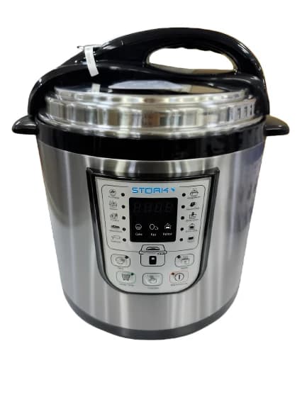 Stork Digital Pressure Cooker, 6Lit, Stainless Steel, 1000Watts