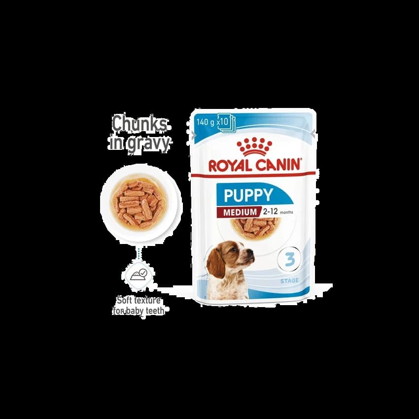 ROYAL CANIN MEDIUM PUPPY 10*140G