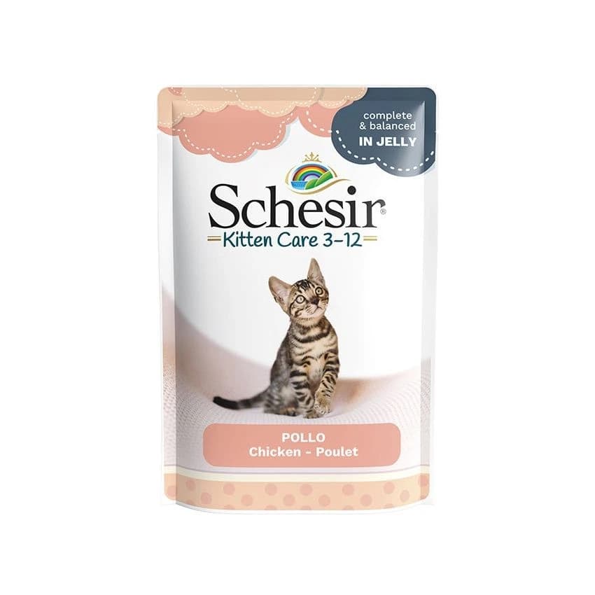 SCHESIR CAT POUCH KITTEN CHICKEN 85G