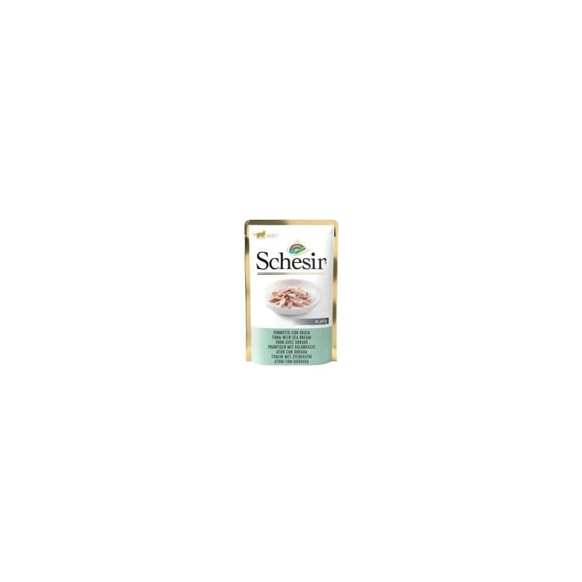 SCHESIR CAT POUCH TUNA WITH SEABREAM 85G